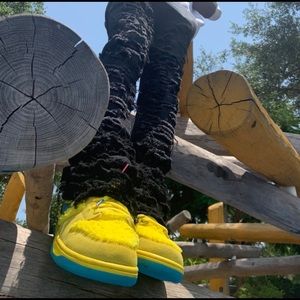 Stacked jeans black “massacre jeans